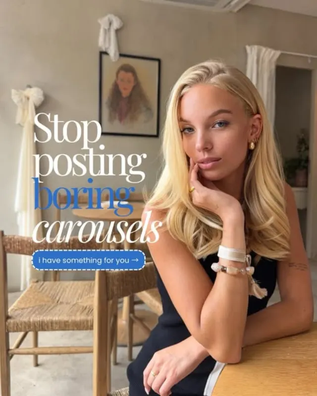 Carousel: stop posting boring carousels